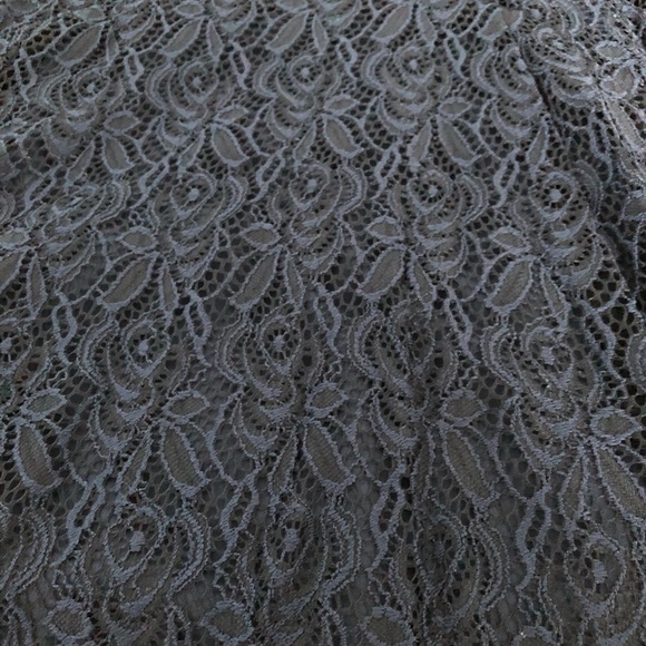 navy blue long sleeve lace dress - Picture 5 of 5